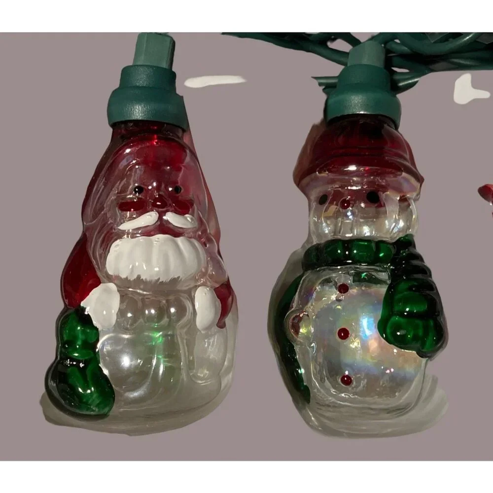 Indoor Christmas Lights With Santa & Candy Cane Figures J. Hofert Co.